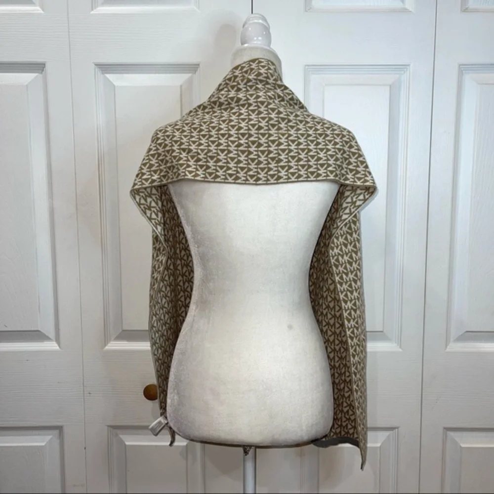 Michael Kors Beige Printed Scarf